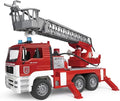 Bruder 02771 MAN Feuerwehr mit Drehleiter, Licht und Sound